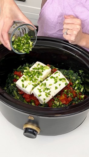 Easy crockpot appetizer I make a spinach dip with rotel in my slow cooker. | Justine Kameron