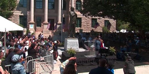 John Lewis statue replaces Confederate monument in Decatur