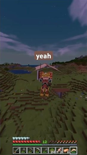 Minecraft HangGlider?! #minecraft #minecraftshorts #minecraftmemes #minecraftpe #minecraftsurvival