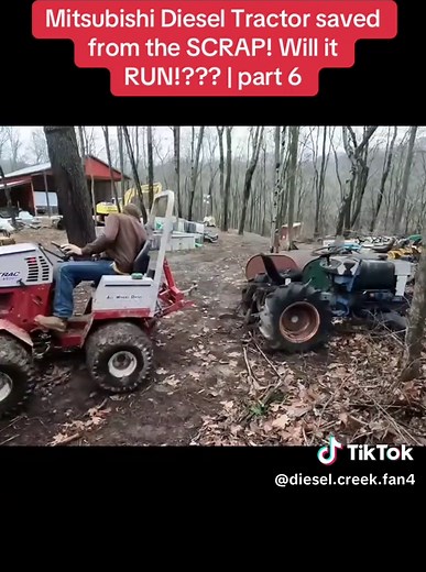 Rescue of Mitsubishi Diesel Tractor | Will It Run?