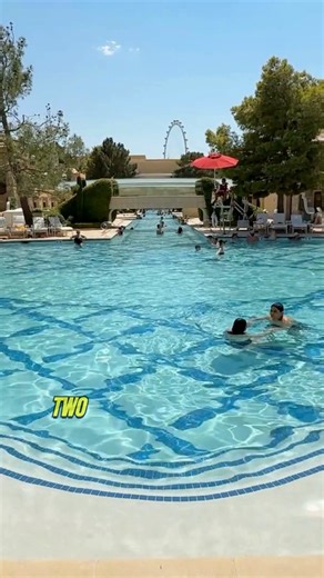 The pool at Wynn Las Vegas. Elegant. Chill. Relaxing. #vegas #lasvegas #wynnlasvegas #VegasPools | Las Vegas Then and Now
