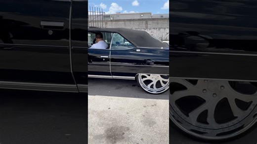 Blue Magic built black 73 Chevy on 26’s