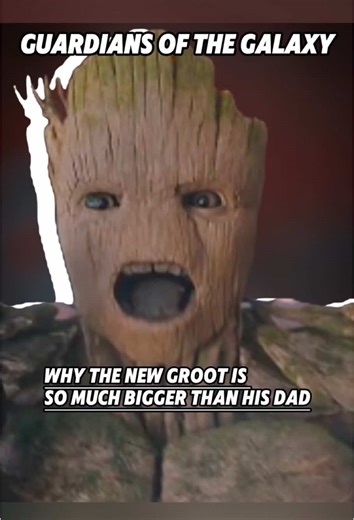Why the new Groot is so much bigger than his dad#guardiansofthegalaxy #groo #babygroot #marveltheories