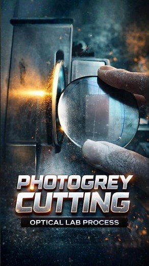 Photogrey Lens Cutting Process | How To Cut Colour Change Lens Manual