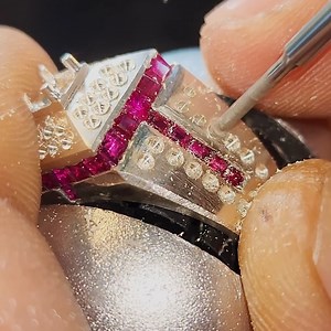 2.1M views · 10K reactions | Jewelry Handmade Making Silver Diamonds Rings Sprinkled with Ruby Gemstones Credit: youtube.com/RyanJewelry92 | DIY & Crafts | Facebook