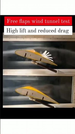 How to Reduce drag? Aircraft wing wind tunnel testing with flap #howitworks #airplane #aerodynamics
