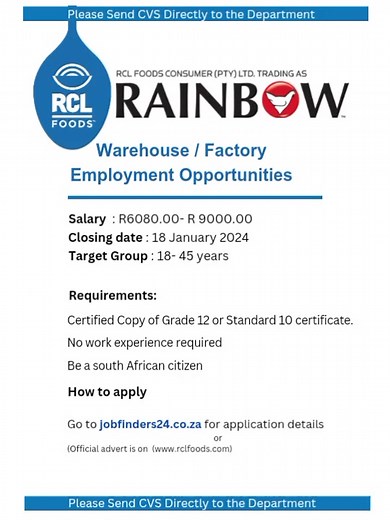 Job Vacancies in South Africa 2024: Rustenburg, Limpopo, Kathu, and More