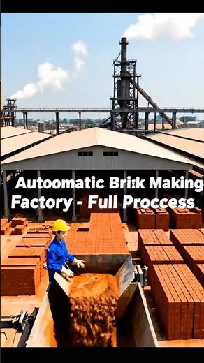 Automatic Brick Making Machine Factory – Full Process | How Bricks Are Made in Modern China 🔥
