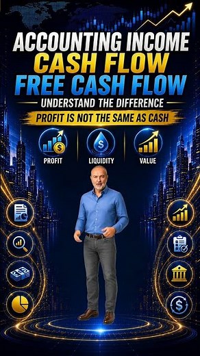 Accounting Income, Cash Flow, and Free Cash Flow #FinanceLecture #FinancialEducation