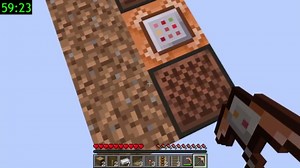 There’s only one command block in extreme Minecraft
