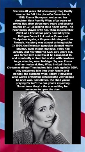 On December 4, 1999, Emma Thompson Became a Mom