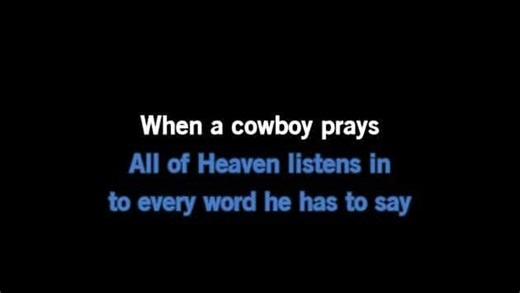 Karaoke When a Cowboy Prays - Brandon Lake - CDG, MP4, KFN - Karaoke Version