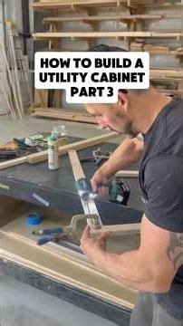 Building a utility cabinet made simple #fyp #diy #woodworking #howto #cabinets