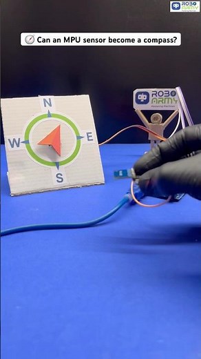 DIY Digital Compass Using MPU Sensor 🔥🧭 | Arduino Project #roboarmy #arduinoprojects #compass