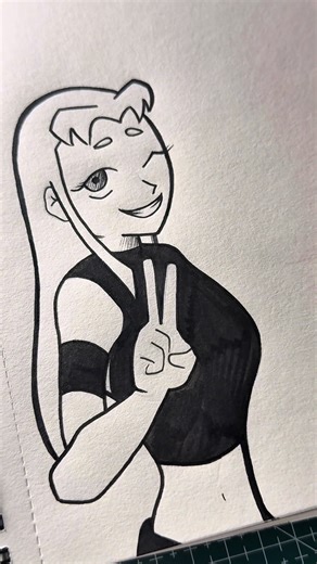 Starfire drawing #drawing #artsoftiktok #drawingtutorial