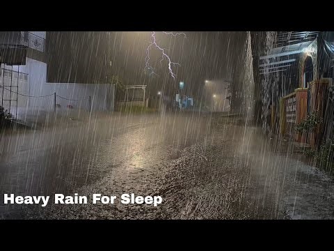 The Atmosphere of a Night When It Rains Heavy Makes Me Sleep More Soundly