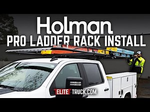 How To Install a Holman Pro Ladder Rack On A Service Body