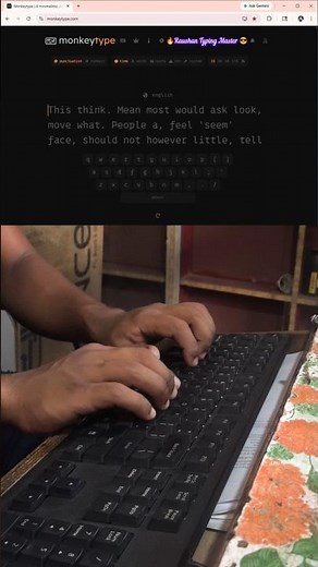 98 WPM 😱 Typing Speed #raushantypingmaster