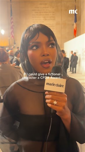 3K views · 14 reactions | Which fashionable fictional character do you think deserves a @cfda award? We asked red carpet attendees like #LawRoach, #Saweetie, and #TyriqWithers to weigh in. | Marie Claire | Facebook