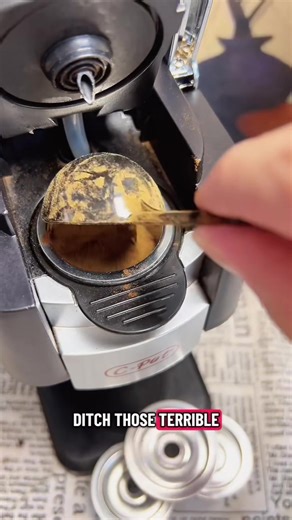 Stainless steel filter cup, replaceable disposable capsule shell, safe and environmentally friendly#coffee #giftideas #Winter special event #blackfridaydeals #fyp