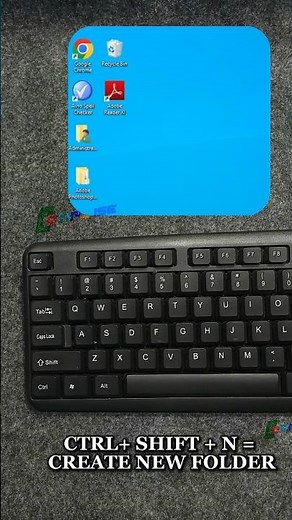 ✅ How to Create a New Folder in Windows | New Folder Shortcut Key | Computer Tips #Shorts