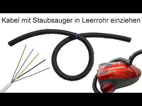 Kabel nachträglich in Leerrohr einziehen - Anleitung