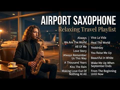 Airport Saxophone | Relaxing Emotional Travel Playlist
