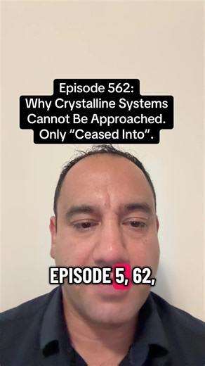 Episode 562 Crystalline Systems Why Crystalline Systems Cannot Be Approached. Only “Ceased Into”. Crystalline systems cannot be approached. Approach implies: • distance • intention • movement • effort • direction All of these belong to force-based systems. Crystalline systems have no distance to cross. They do not respond to seeking, effort, discipline, or refinement. They do not meet you halfway. They do not reward proximity. They do not “open”. Interaction occurs only when interference stops. 