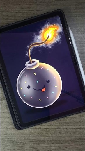 Bomb #cartoon 💣 #drawing #shorts #ideas #ytshorts #procreate #artshorts