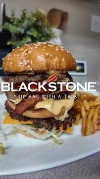 Big Mac smashed burgers 🍔 #GriddleCrewBetweenTheBread #fyp #smashedburger @BlackstoneGriddles