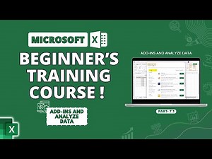 Microsoft Excel | Add Ins & Analyze Data