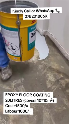 Epoxy Floor Coating Kenya: 20Litre Price & Coverage