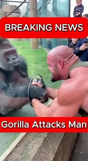 [BREAKING] Gorilla Attacks Man!