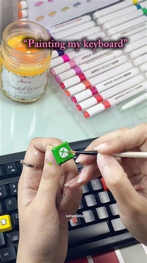 Painting my keyboard.. whats next? 💚