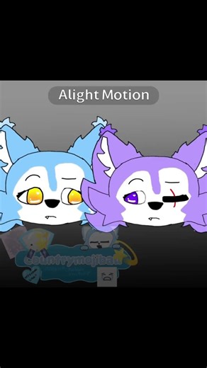 ‪@Moondy_439‬ you think I love you?/100% wolf oc‪@Moniko_Cute‬ #wolf #animation #alightmotion