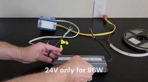 24V DC 96W Dimmable 120V-277V LED Driver Transformer UL Approved