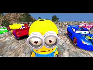 MINIONS, Disney Pixar Cars, Lightning McQueen Colors & Nursery Rhymes Songs for Children