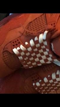 Classic Checker Lace Tutorial on “Brick by Brick” Air Jordan 4 #Fyp #nike #shorts #explore #shoes