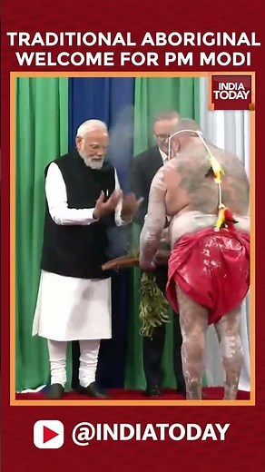 Watch: Traditional Aboriginal Welcome For Pm Modi #modishort