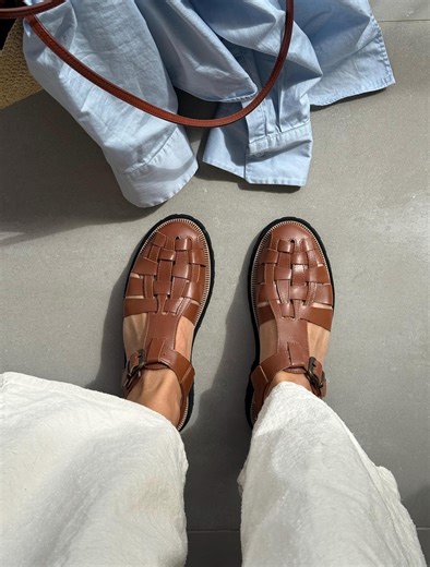 Woven Leather Fisherman Sandals, Women's Summer Walking Shoes, Vibram Sole - Etsy