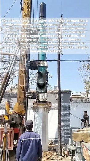Power in Motion: The Raw Force of Pile Driving Machines