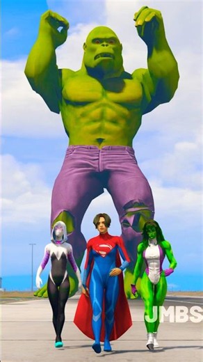 SUPER - VILLAIN ATTACKS ON SHEHULK AND SPIDERGIRL ! HULK AND SPIDERMAN SAVES #2 #shorts #shortvideo