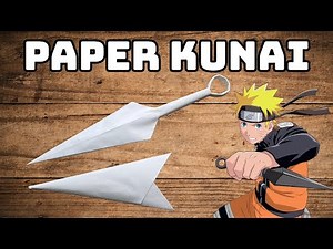 Paper Kunai Knife with Sheath | Origami Naruto | Paper Weapons Ninja