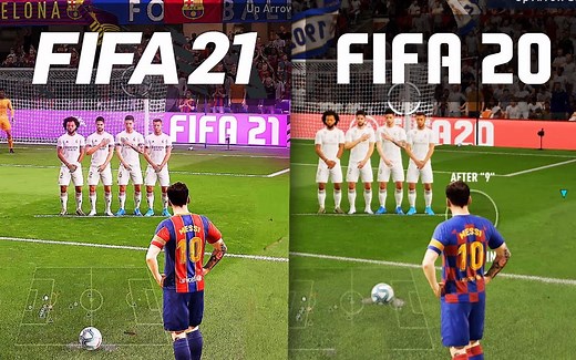 FIFA21vsFIFA20游戏对比