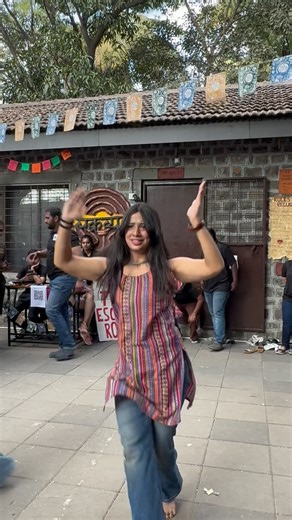 Riddhi T on Instagram: "Amba Bai Chaaaaa 🙏🙏🙏 Gondhal a Maharashtrian folk dance performed in our flashmob @mediaverse._ Choreographed by - @riddhitofficial @pruuu_14 Flashmob Theme- Folklore ( Folk culture of India) Location- Media Center Fergusson College @mediaverse._ Camera- @iamrups._ #gondhal #lallatibhandar #ajayatul #marathi #marathisong #marathifolk #gondhaldance #folk #indianfolk #indianfolkdance #pune #fergussoncollege #flashmob #flashmobdance #trendingreels #trending #trendingsongs