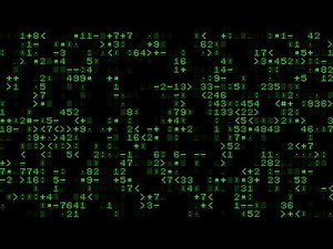 Creating The Matrix With Numbers & Symbols! 1 Hour Live Screensaver & Wallpaper! No Audio!