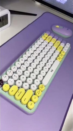 LOGITECH POP KEYS MECHANICAL WIRELESS KEYBOARD #fyp #tech #gadgets #windows #youtube #shorts #video