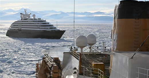 Polar Star ice breaker supports Operation Deep Freeze, aids stranded cruise ship
