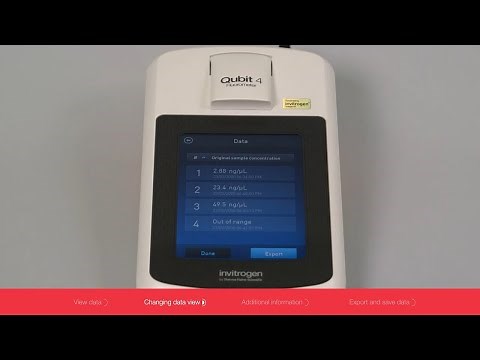 Invitrogen Qubit 4 Fluorometer: Managing Data