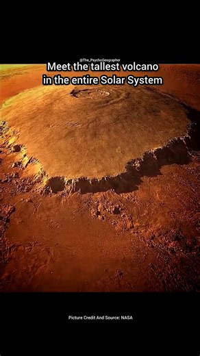 Olympus Mons: Mars’ Ultimate Giant #volcano #mars #space #facts #crater #nasa #isro #cosmos #viral